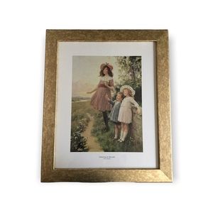 Vintage “Listening to the Lark” Painting by Percy Tarrant